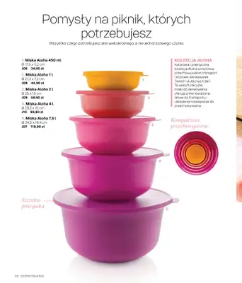 Tupperware - gazetka promocyjna Katalog Wiosna/Lato 2021 od czwartku 17.06  - strona 20
