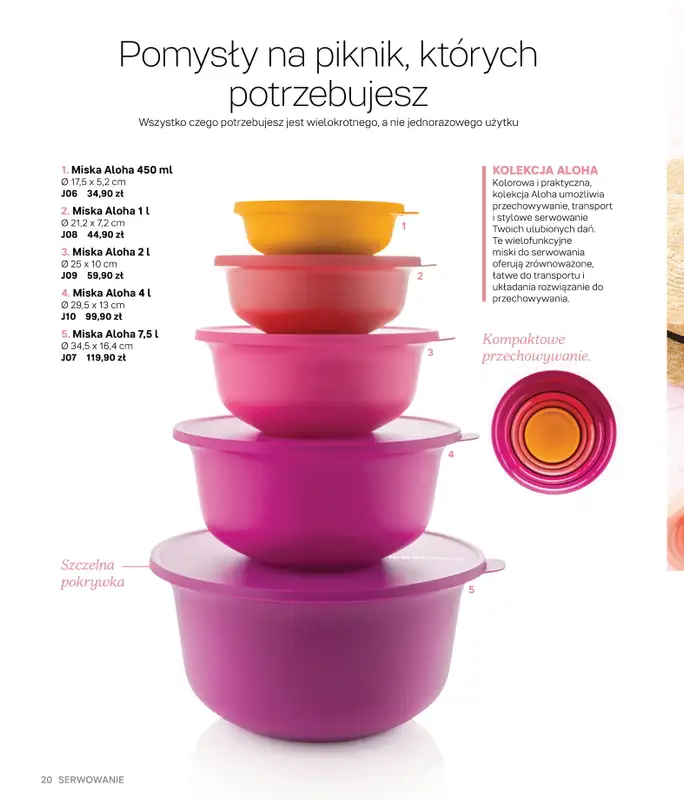 Tupperware - gazetka promocyjna Katalog Wiosna/Lato 2021 od czwartku 17.06  - strona 20