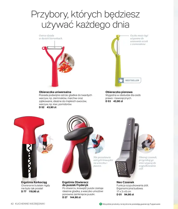 Tupperware - gazetka promocyjna Katalog Wiosna/Lato 2021 od czwartku 17.06  - strona 42