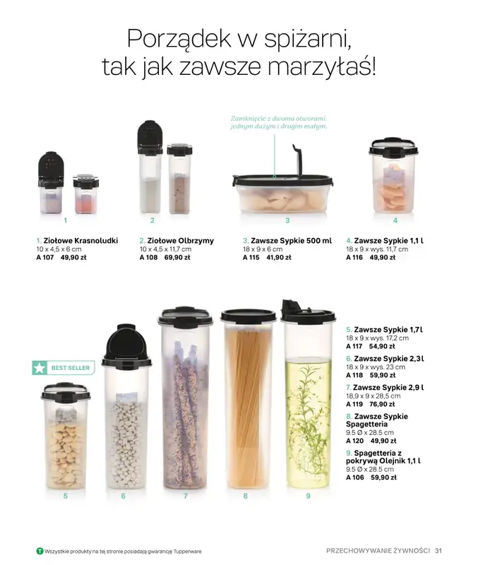 Tupperware - gazetka promocyjna Katalog Wiosna/Lato 2021 od czwartku 17.06  - strona 31