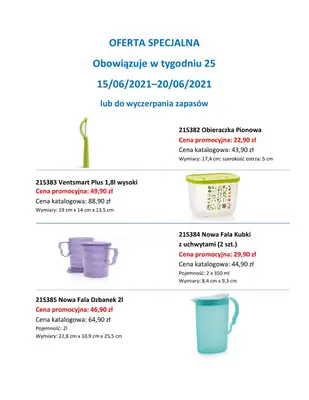 Tupperware - gazetka promocyjna Oferta specjalna od piątku 18.06 do niedzieli 20.06