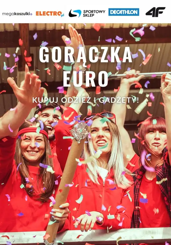  Strefa Mundial - gazetka promocyjna Gorączka EURO - odzież i gadżety! od czwartku 24.06 do czwartku 01.07