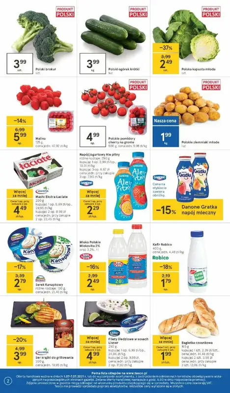Tesco - gazetka promocyjna Gazetka Hipermarket od czwartku 01.07 do środy 07.07 - strona 2
