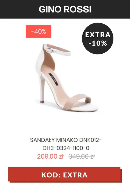 Gino Rossi - gazetka promocyjna EXTRA -10% do wyprzedaży od wtorku 29.06 do czwartku 01.07 - strona 12