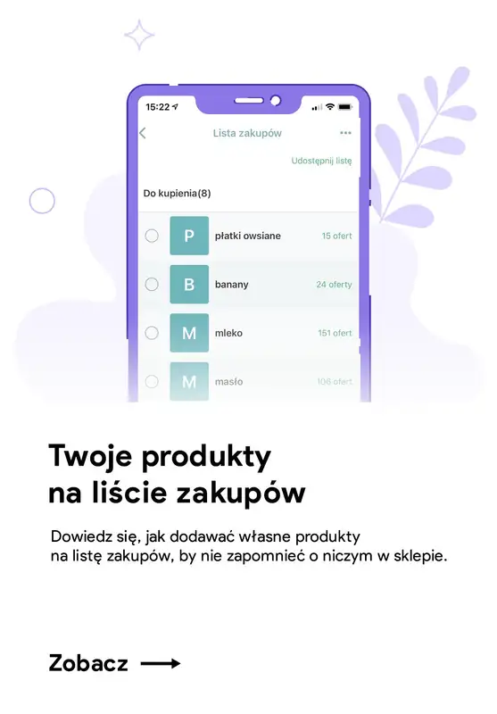 Poznaj funkcje Blix - gazetka promocyjna Dodawanie własnych produktów do listy od wtorku 29.06 do piątku 31.12