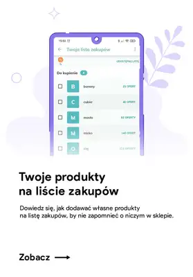 Poznaj funkcje Blix - gazetka promocyjna Dodawanie własnych produktów do listy od wtorku 29.06 do piątku 31.12