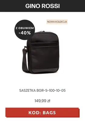 Gino Rossi - gazetka promocyjna -40% na torebki i torby KOD od wtorku 06.07 do poniedziałku 12.07 - strona 6