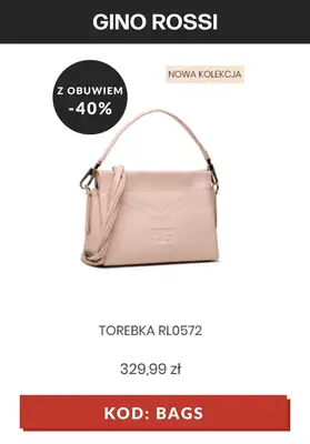 Gino Rossi - gazetka promocyjna -40% na torebki i torby KOD od wtorku 06.07 do poniedziałku 12.07 - strona 10