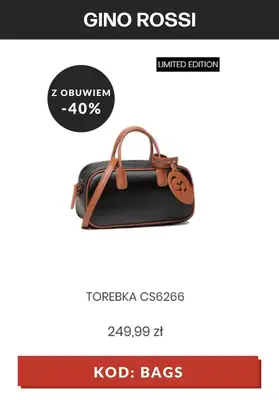 Gino Rossi - gazetka promocyjna -40% na torebki i torby KOD od wtorku 06.07 do poniedziałku 12.07 - strona 2