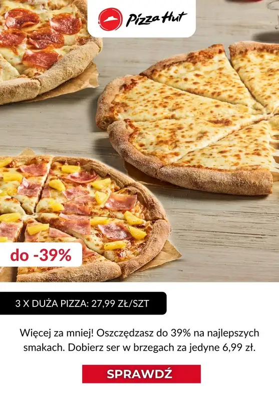 Pizza Hut - gazetka promocyjna Do -40% na pizze od czwartku 15.07  - strona 7