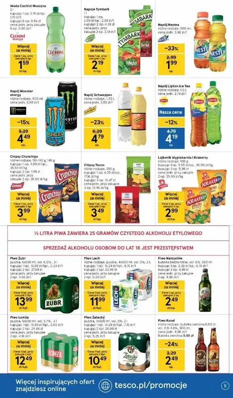 Tesco - gazetka promocyjna Gazetka Hipermarket od czwartku 22.07 do środy 28.07 - strona 5
