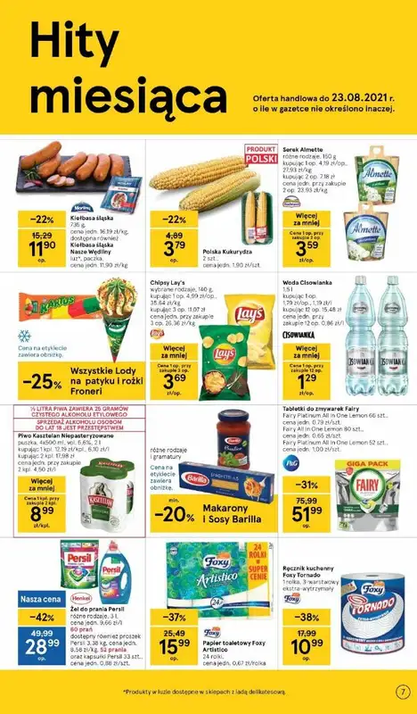 Tesco - gazetka promocyjna Gazetka od czwartku 05.08 do środy 11.08 - strona 7