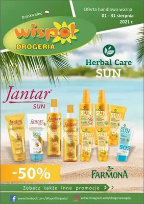 Drogeria Wispol - gazetka promocyjna Gazetka od poniedziałku 02.08 do wtorku 31.08