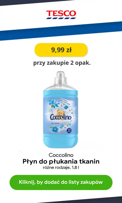 Tesco - gazetka promocyjna Od 9,99 zł produkty do prania od czwartku 05.08 do środy 11.08 - strona 6
