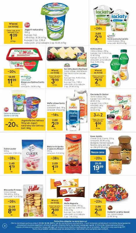 Tesco - gazetka promocyjna Gazetka od czwartku 12.08 do środy 18.08 - strona 4