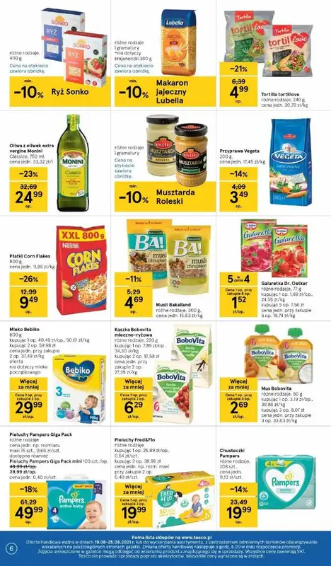 Tesco - gazetka promocyjna Gazetka od czwartku 19.08 do środy 25.08 - strona 6