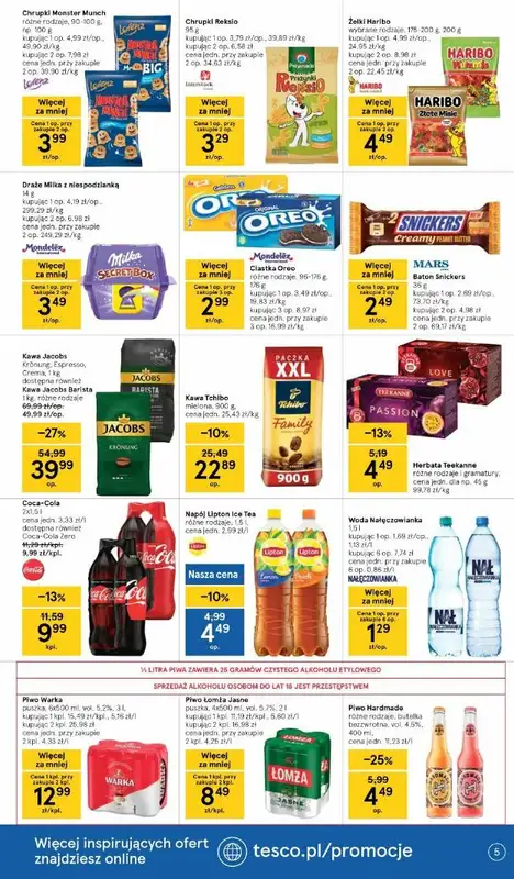 Tesco - gazetka promocyjna Gazetka od czwartku 19.08 do środy 25.08 - strona 5