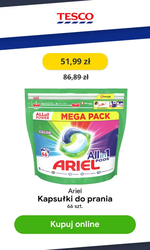 Tesco - gazetka promocyjna Od 6,99 zł produkty do prania i płukania od czwartku 19.08 do środy 25.08 - strona 2