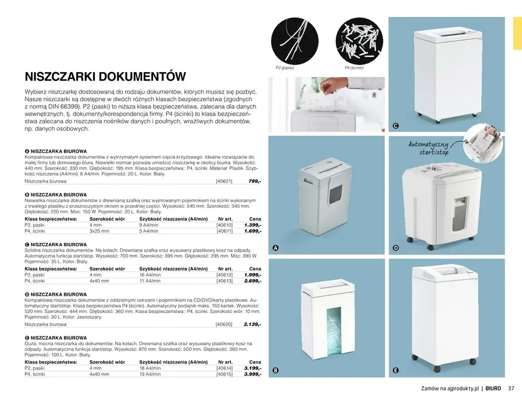 AJ Produkty - gazetka promocyjna Biuro - katalog jesień od środy 01.09 do poniedziałku 31.01 - strona 35