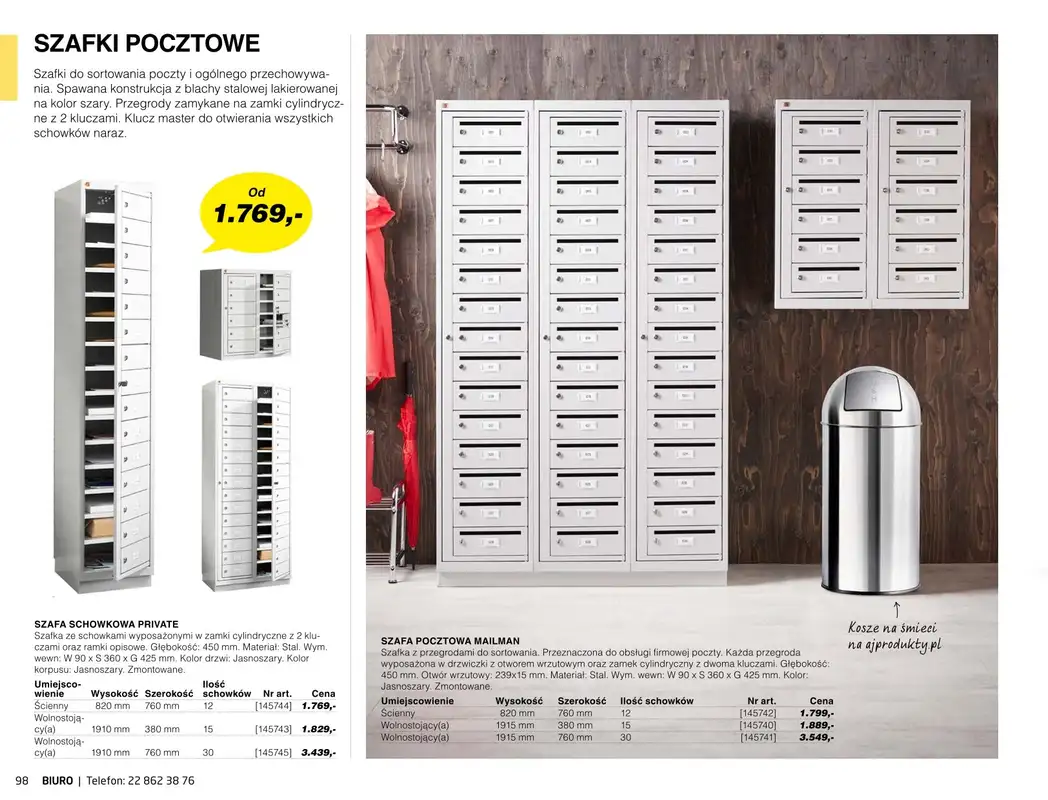 AJ Produkty - gazetka promocyjna Biuro - katalog jesień od środy 01.09 do poniedziałku 31.01 - strona 96