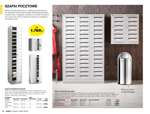 AJ Produkty - gazetka promocyjna Biuro - katalog jesień od środy 01.09 do poniedziałku 31.01 - strona 96 AJ Produkty - gazetka promocyjna Biuro - katalog jesień od środy 01.09 do poniedziałku 31.01 - strona 96