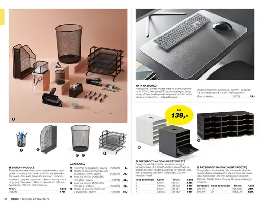 AJ Produkty - gazetka promocyjna Biuro - katalog jesień od środy 01.09 do poniedziałku 31.01 - strona 32 AJ Produkty - gazetka promocyjna Biuro - katalog jesień od środy 01.09 do poniedziałku 31.01 - strona 32