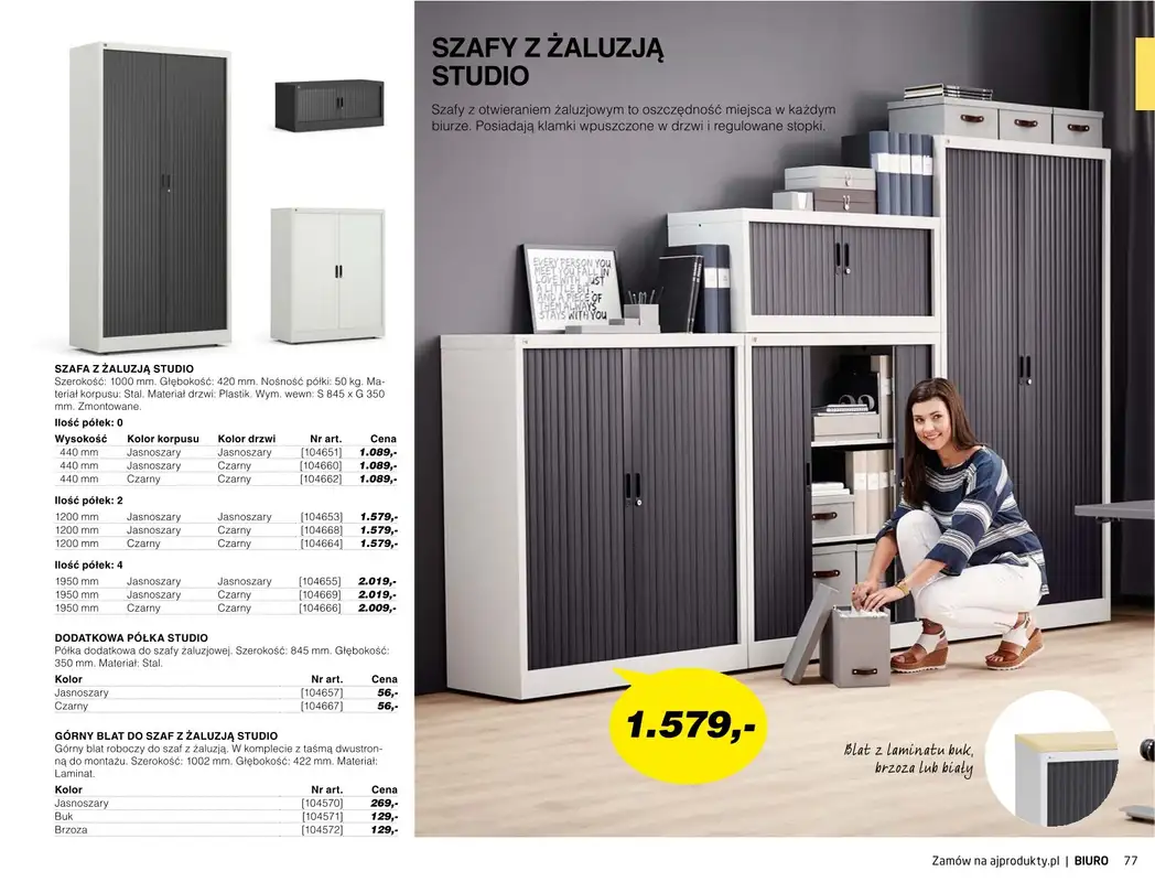 AJ Produkty - gazetka promocyjna Biuro - katalog jesień od środy 01.09 do poniedziałku 31.01 - strona 75