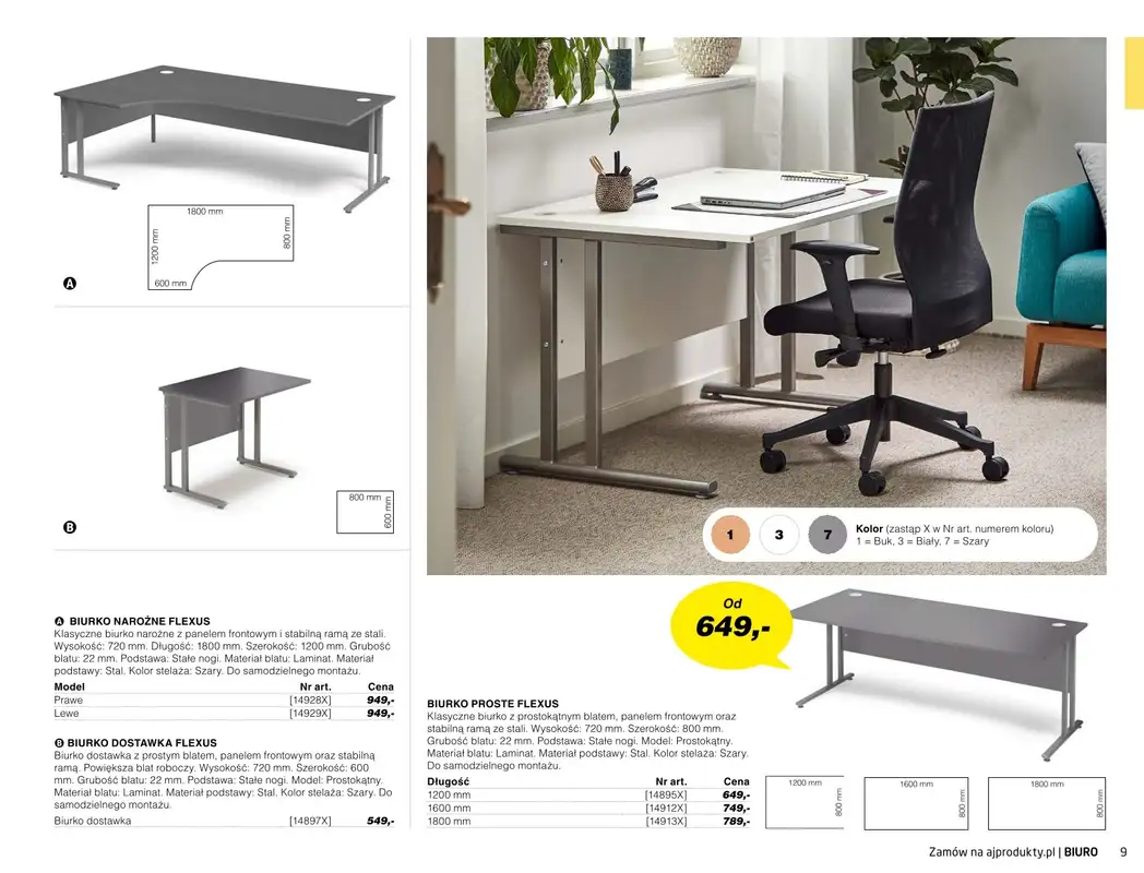 AJ Produkty - gazetka promocyjna Biuro - katalog jesień od środy 01.09 do poniedziałku 31.01 - strona 7