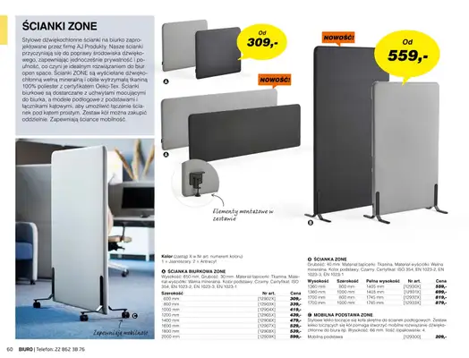 AJ Produkty - gazetka promocyjna Biuro - katalog jesień od środy 01.09 do poniedziałku 31.01 - strona 58 AJ Produkty - gazetka promocyjna Biuro - katalog jesień od środy 01.09 do poniedziałku 31.01 - strona 58