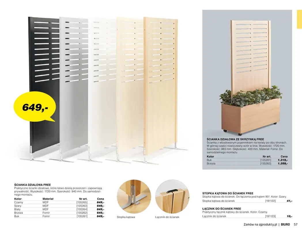 AJ Produkty - gazetka promocyjna Biuro - katalog jesień od środy 01.09 do poniedziałku 31.01 - strona 55