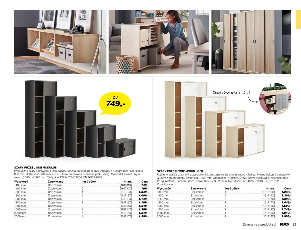 AJ Produkty - gazetka promocyjna Biuro - katalog jesień od środy 01.09 do poniedziałku 31.01 - strona 23