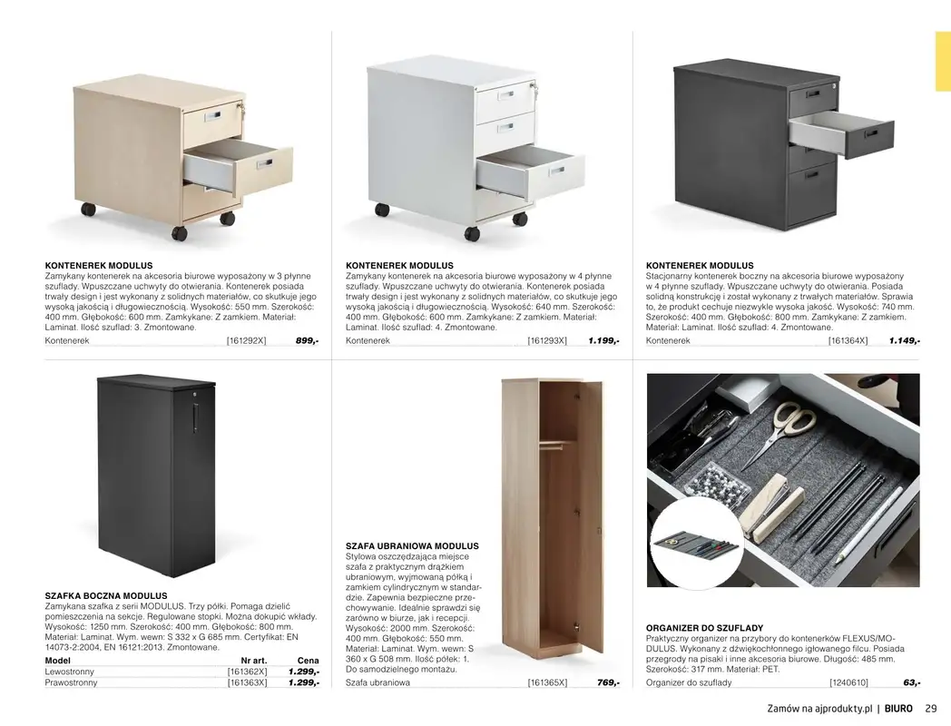 AJ Produkty - gazetka promocyjna Biuro - katalog jesień od środy 01.09 do poniedziałku 31.01 - strona 27