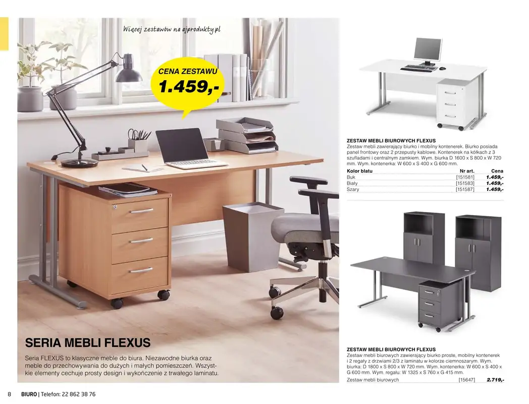 AJ Produkty - gazetka promocyjna Biuro - katalog jesień od środy 01.09 do poniedziałku 31.01 - strona 6