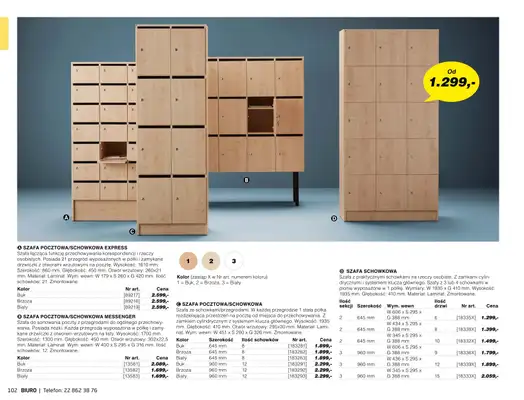 AJ Produkty - gazetka promocyjna Biuro - katalog jesień od środy 01.09 do poniedziałku 31.01 - strona 100 AJ Produkty - gazetka promocyjna Biuro - katalog jesień od środy 01.09 do poniedziałku 31.01 - strona 100