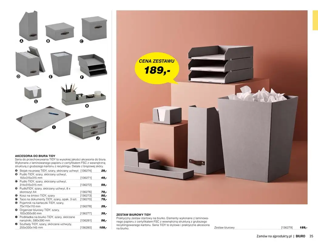 AJ Produkty - gazetka promocyjna Biuro - katalog jesień od środy 01.09 do poniedziałku 31.01 - strona 33