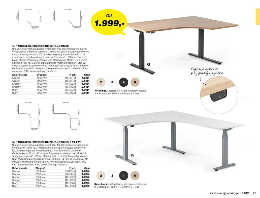 AJ Produkty - gazetka promocyjna Biuro - katalog jesień od środy 01.09 do poniedziałku 31.01 - strona 21