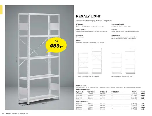 AJ Produkty - gazetka promocyjna Biuro - katalog jesień od środy 01.09 do poniedziałku 31.01 - strona 76 AJ Produkty - gazetka promocyjna Biuro - katalog jesień od środy 01.09 do poniedziałku 31.01 - strona 76