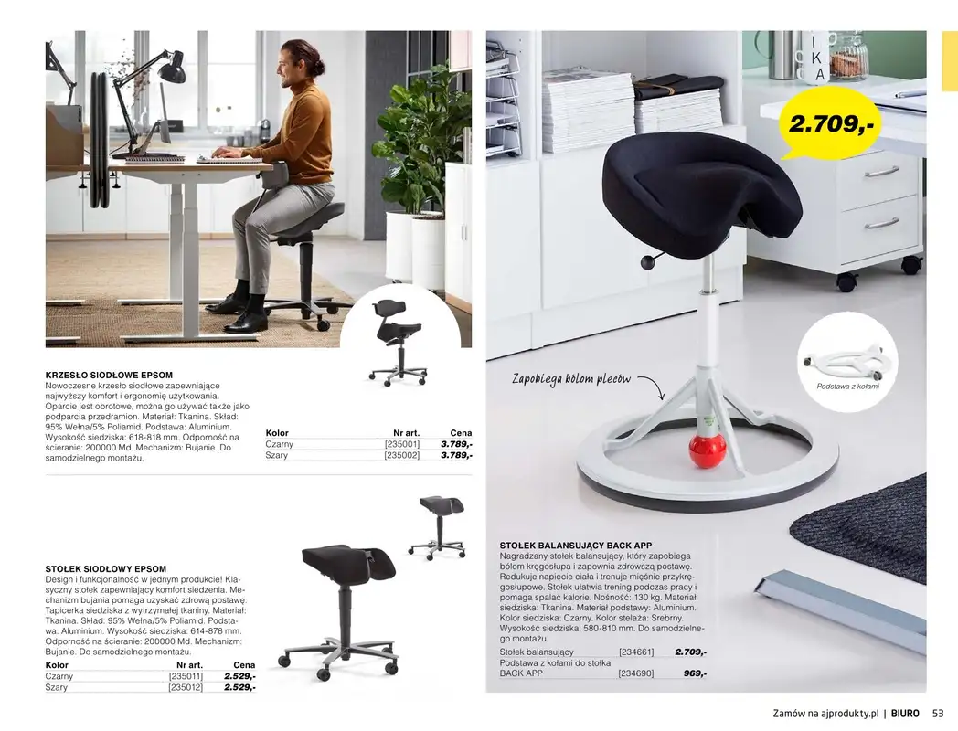 AJ Produkty - gazetka promocyjna Biuro - katalog jesień od środy 01.09 do poniedziałku 31.01 - strona 51