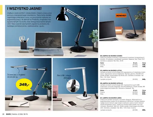 AJ Produkty - gazetka promocyjna Biuro - katalog jesień od środy 01.09 do poniedziałku 31.01 - strona 36 AJ Produkty - gazetka promocyjna Biuro - katalog jesień od środy 01.09 do poniedziałku 31.01 - strona 36