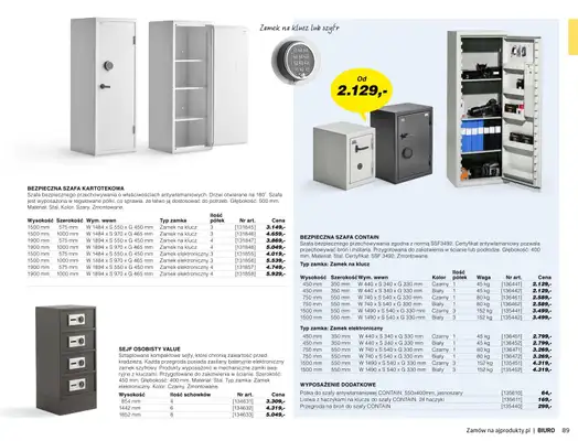 AJ Produkty - gazetka promocyjna Biuro - katalog jesień od środy 01.09 do poniedziałku 31.01 - strona 87 AJ Produkty - gazetka promocyjna Biuro - katalog jesień od środy 01.09 do poniedziałku 31.01 - strona 87