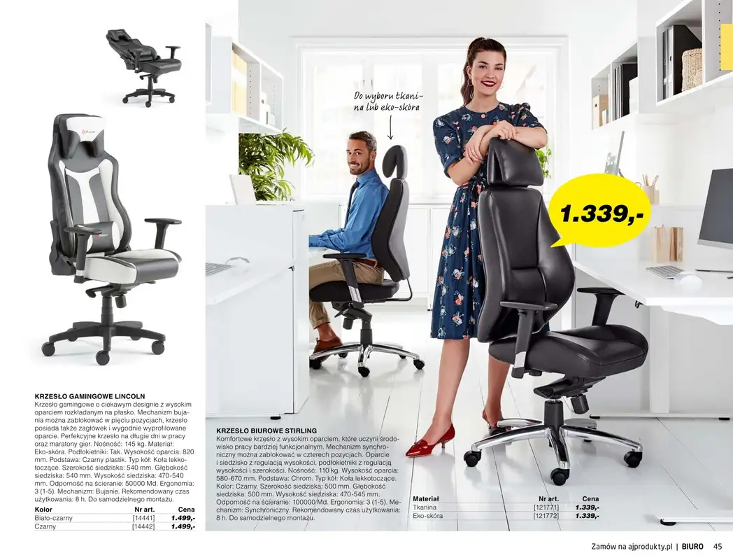 AJ Produkty - gazetka promocyjna Biuro - katalog jesień od środy 01.09 do poniedziałku 31.01 - strona 43