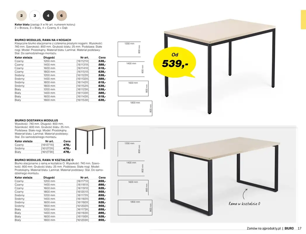 AJ Produkty - gazetka promocyjna Biuro - katalog jesień od środy 01.09 do poniedziałku 31.01 - strona 15