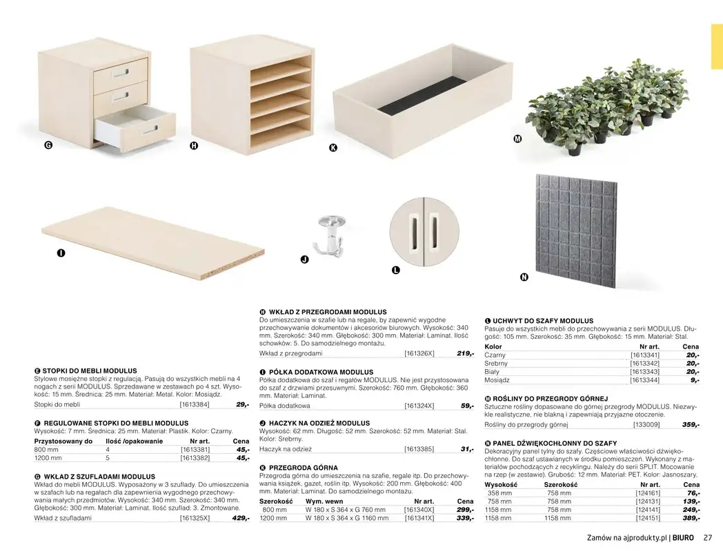 AJ Produkty - gazetka promocyjna Biuro - katalog jesień od środy 01.09 do poniedziałku 31.01 - strona 25