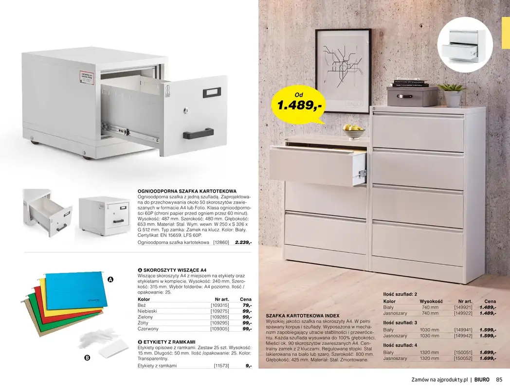 AJ Produkty - gazetka promocyjna Biuro - katalog jesień od środy 01.09 do poniedziałku 31.01 - strona 83