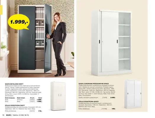 AJ Produkty - gazetka promocyjna Biuro - katalog jesień od środy 01.09 do poniedziałku 31.01 - strona 74 AJ Produkty - gazetka promocyjna Biuro - katalog jesień od środy 01.09 do poniedziałku 31.01 - strona 74