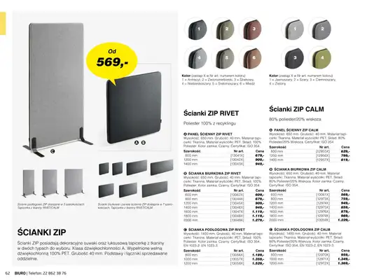AJ Produkty - gazetka promocyjna Biuro - katalog jesień od środy 01.09 do poniedziałku 31.01 - strona 60 AJ Produkty - gazetka promocyjna Biuro - katalog jesień od środy 01.09 do poniedziałku 31.01 - strona 60