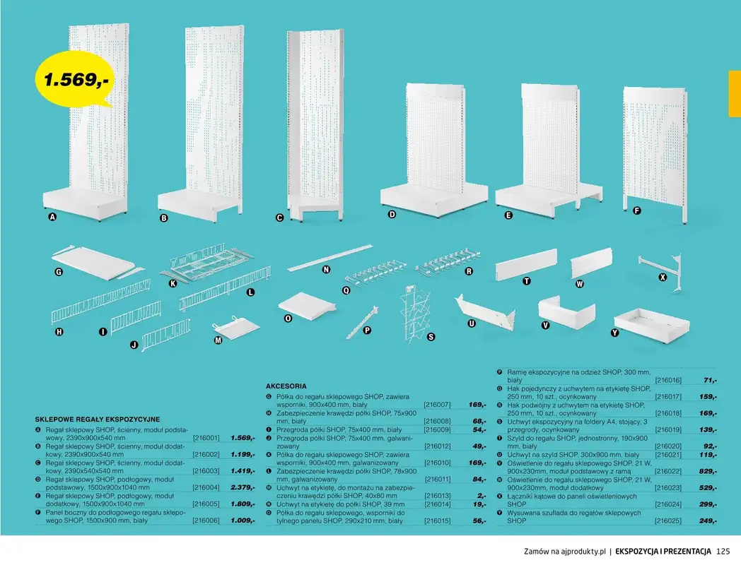 AJ Produkty - gazetka promocyjna Ekspozycja i prezentacja - katalog jesień od środy 01.09 do poniedziałku 31.01 - strona 24