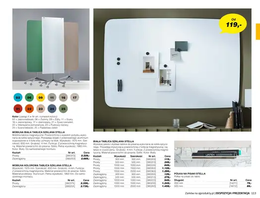AJ Produkty - gazetka promocyjna Ekspozycja i prezentacja - katalog jesień od środy 01.09 do poniedziałku 31.01 - strona 12 AJ Produkty - gazetka promocyjna Ekspozycja i prezentacja - katalog jesień od środy 01.09 do poniedziałku 31.01 - strona 12