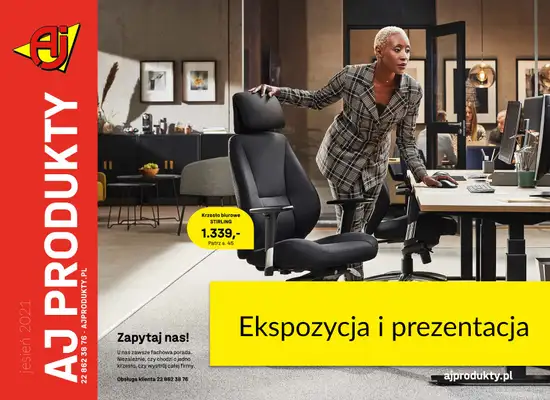 AJ Produkty - gazetka promocyjna Ekspozycja i prezentacja - katalog jesień od środy 01.09 do poniedziałku 31.01 AJ Produkty - gazetka promocyjna Ekspozycja i prezentacja - katalog jesień od środy 01.09 do poniedziałku 31.01