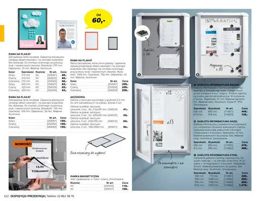 AJ Produkty - gazetka promocyjna Ekspozycja i prezentacja - katalog jesień od środy 01.09 do poniedziałku 31.01 - strona 21 AJ Produkty - gazetka promocyjna Ekspozycja i prezentacja - katalog jesień od środy 01.09 do poniedziałku 31.01 - strona 21